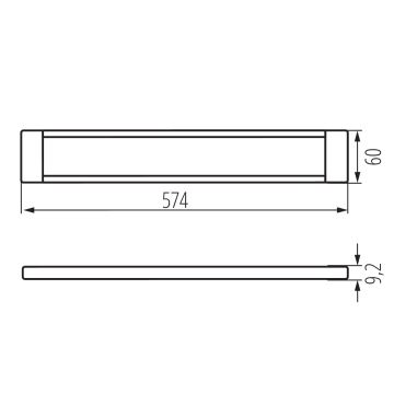 Éclairage de meubles à intensité variable LED DAXA LED/9W/24V 3000/4000/5500K