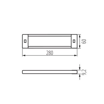 Éclairage de meuble LED à intensité variable avec détecteur de mouvement DAXA LED/5W/24V 3000/4000/5500K