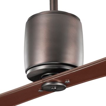 Kichler - Ventilateur de plafond FERRON marron + télécommande