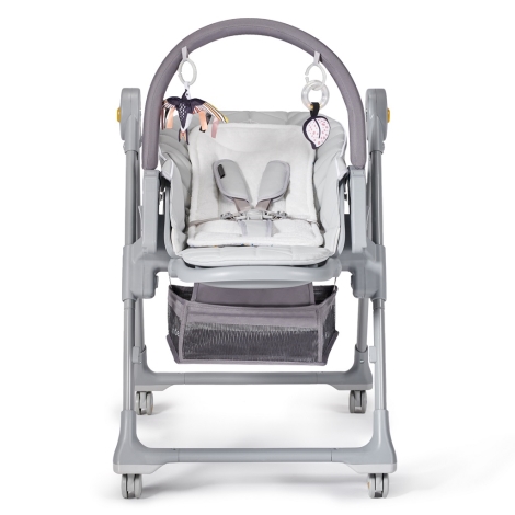 Kinderkraft LASTREE Chaise haute bébé evolutive de la naissance 2 en 1,  Transat bébé avec Arche 2 jouets, Pliable, Position allongée, Réglable,  Beige : : Bébé et Puériculture