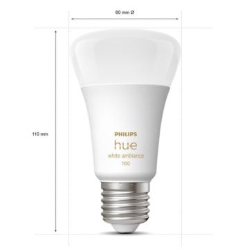 Kit de base Philips Hue White Ambiance 3xE27/8W 2200-6500K + dispositif d