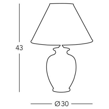 Kolarz 0014.73.3 - Lampe de table GIARDINO 1x E27/100W/230V