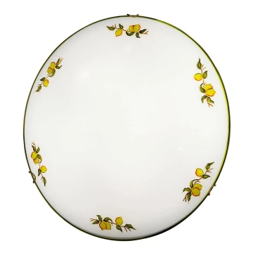 Kolarz 731.11.4.116 - Plafonnier NONNA 1xE27/60W/230V d. 30 cm citrons