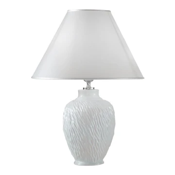 Kolarz A1340.70 - Lampe de table CHIARA 1xE27/100W/230V blanche diamètre 30 cm