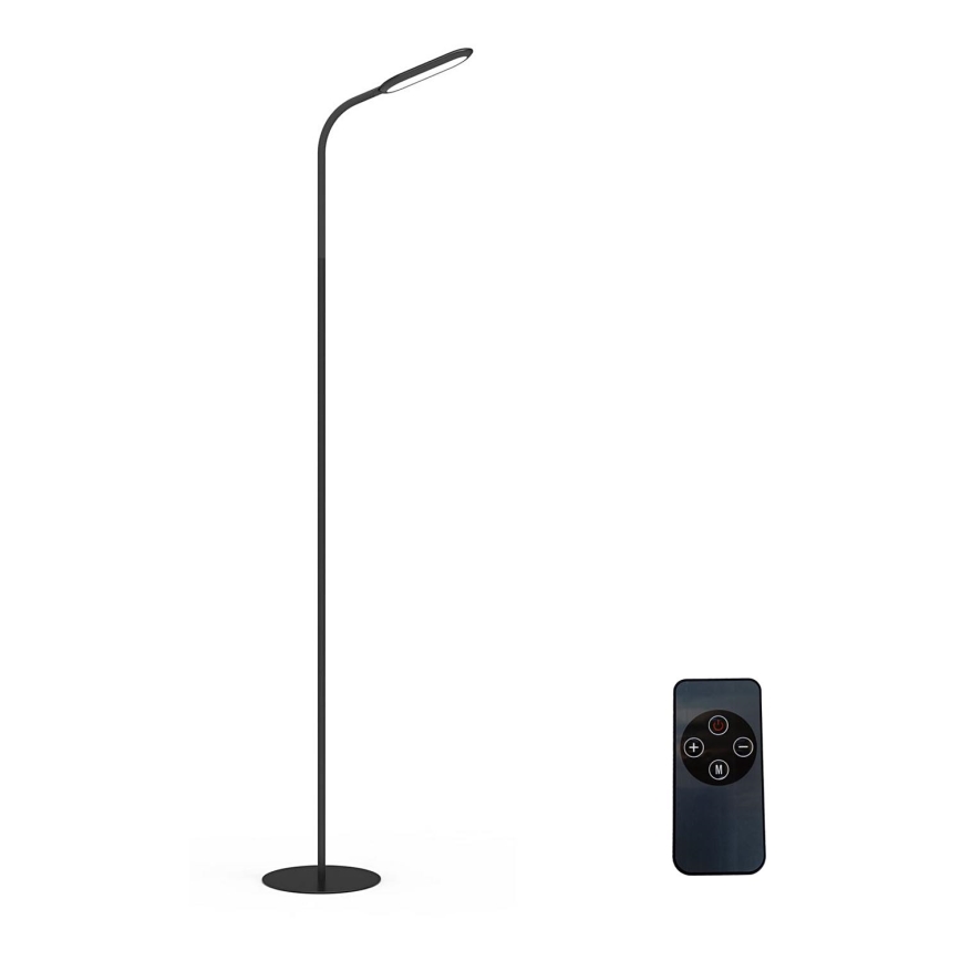 Lampadaire à intensité variable LED/10W/230V 3000/4000/6000K noir + télécommande