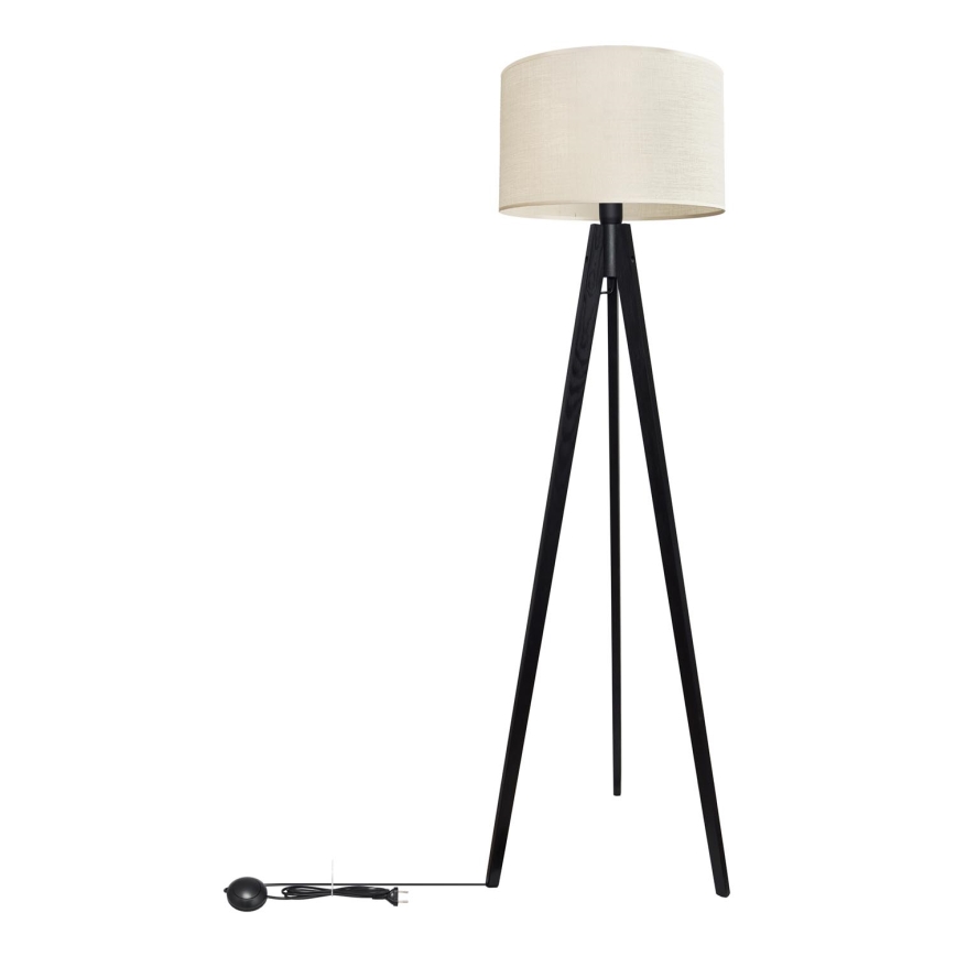 Lampadaire ALBA 1xE27/60W/230V crème/pin