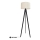 Lampadaire ALBA 1xE27/60W/230V crème/pin