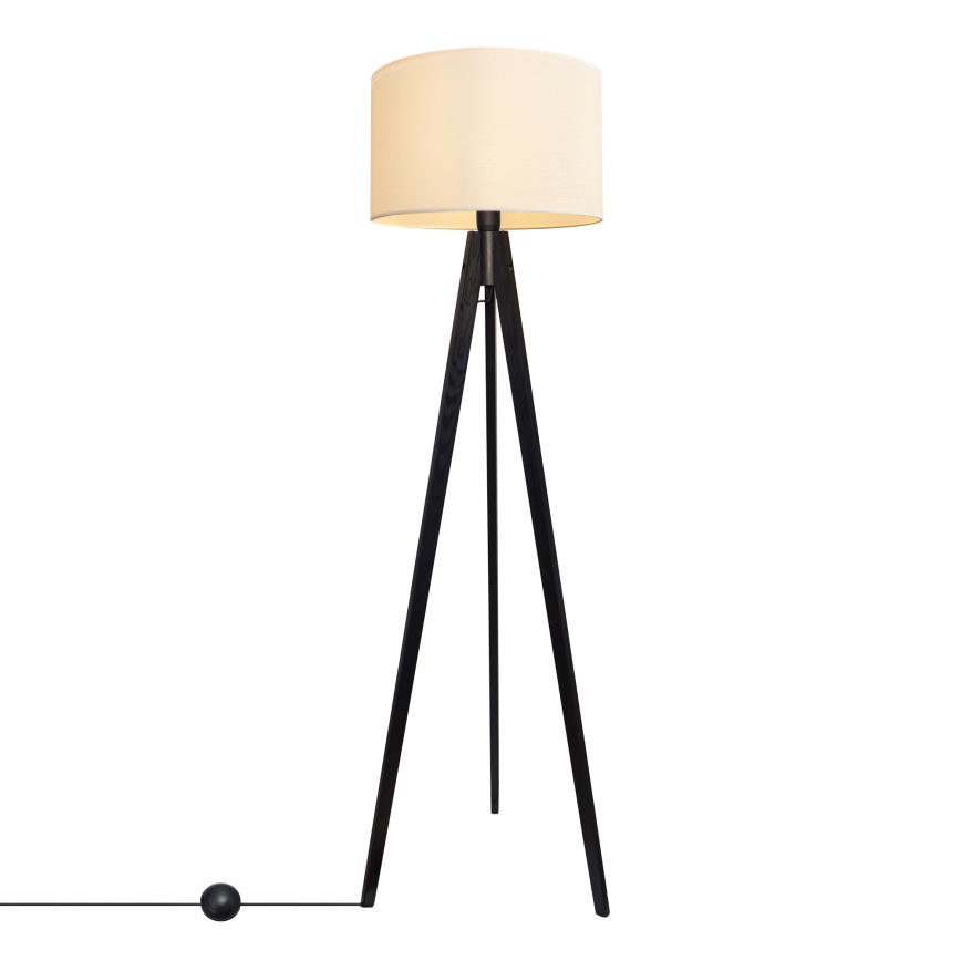 Lampadaire ALBA 1xE27/60W/230V crème/pin