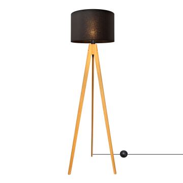 Lampadaire ALBA 1xE27/60W/230V noir/chêne