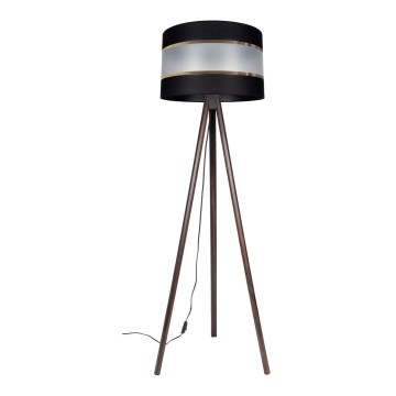 Lampadaire CORAL 1xE27/60W/230V wenge/noir/doré