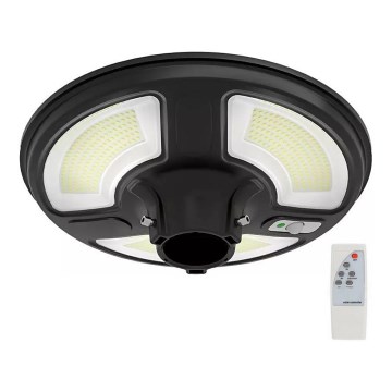 Lampadaire solaire avec détecteur LED/7,5W/3,2V IP65 4000K + télécommande