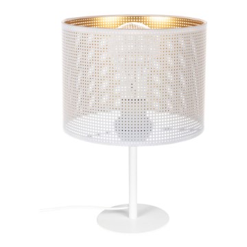 Lampe de table ALDO 1xE27/60W/230V blanc