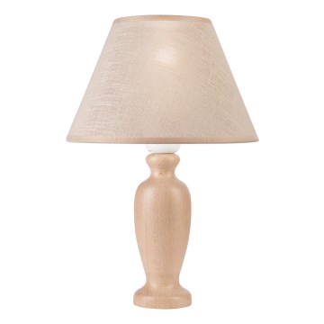 Lampe de table AMFORA 1xE27/60W/230V beige/hêtre