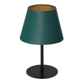 Lampe de table ARDEN 1xE27/60W/230V d. 20 cm vert/doré