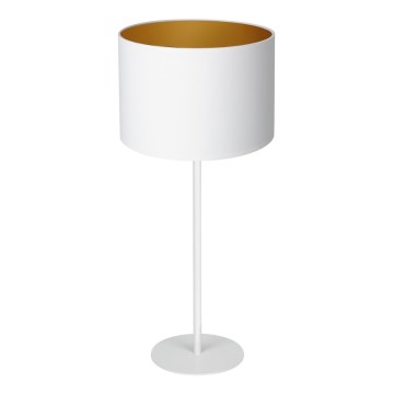 Lampe de table ARDEN 1xE27/60W/230V d. 25 cm blanc/doré