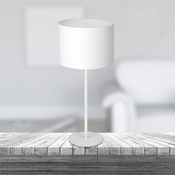 Lampe de table ARDEN 1xE27/60W/230V d. 25 cm blanc