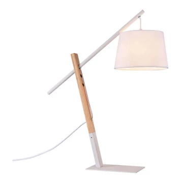 Lampe de table CALI 1xE27/11W/230V blanc