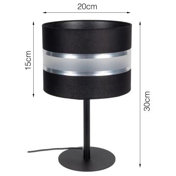 Lampe de table CORAL 1xE27/60W/230V noir