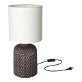 Lampe de table INER 1xE14/40W/230V marron