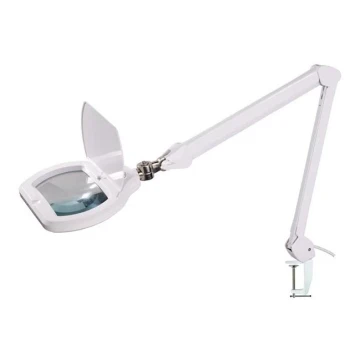 Lampe de table LED à intensité variable avec une loupe LED/12W/230V blanche