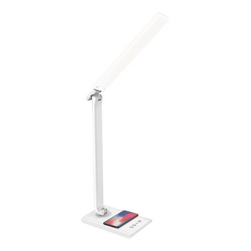 Lampe de table LED tactile à intensité variable avec chargement sans fil MEGGIE LED/8W/230V + USB
