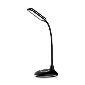 Lampe de table LED tactile à intensité variable à recharge sans fil LED/4W/5V 3000-6500K noire