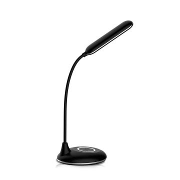 Lampe de table LED tactile à intensité variable à recharge sans fil LED/4W/5V 3000-6500K noire