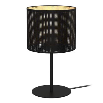 Lampe de table LOFT SHADE 1xE27/60W/230V d. 18 cm noir/doré