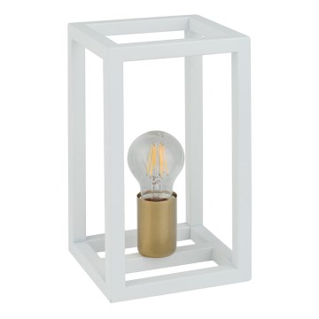 Lampe de table VIGO 1xE27/60W/230V blanche/dorée