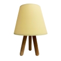 Lampe de table WOOD 1xE27/60W/230V crème
