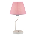 Lampe de table YORK 1xE14/60W/230V rose/blanc