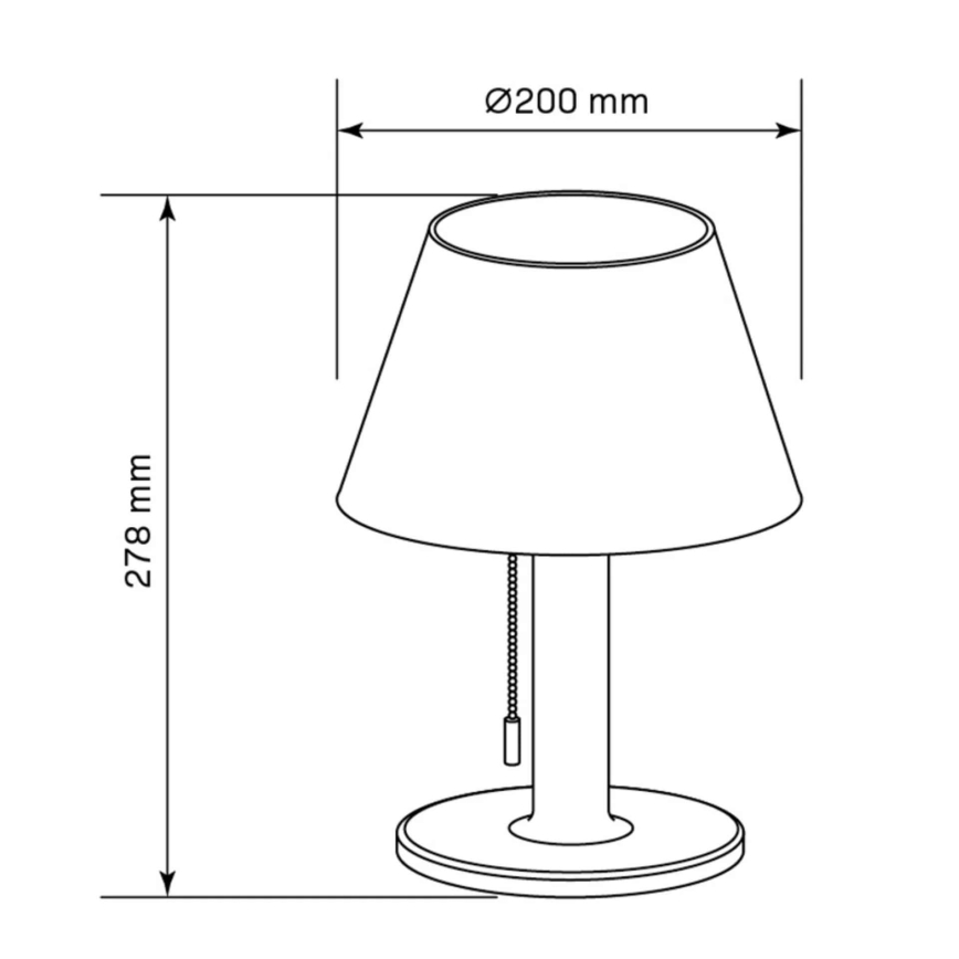 Lampe solaire à intensité variable VIOLA LED/3,7V IP44