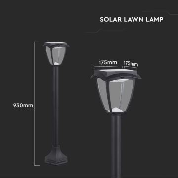 Lampe solaire LED/2W/230V 93 cm 3000/6000K IP65