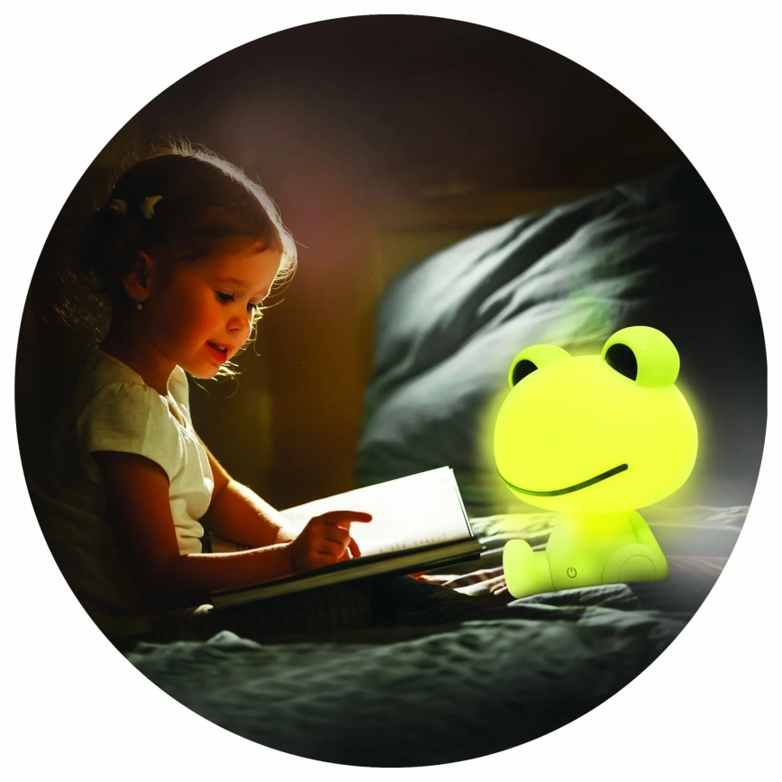 Lampe tactile à intensité variable pour enfants FROG LED/2,5W/3,7V 1200 mAh