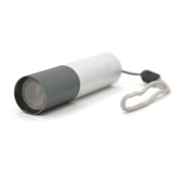 Lampe torche LED/400mAh blanche/grise