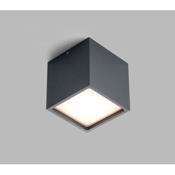 LED2 - Plafonnier LED extérieur CUBE LED/12W/230V anthracite IP54