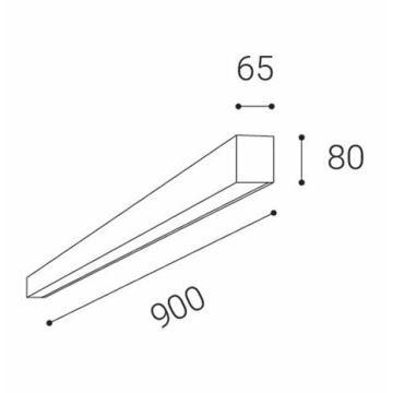 LED2 - Plafonnier LINO LED/24W/230V 3000K/3500K/4000K blanc 90 cm