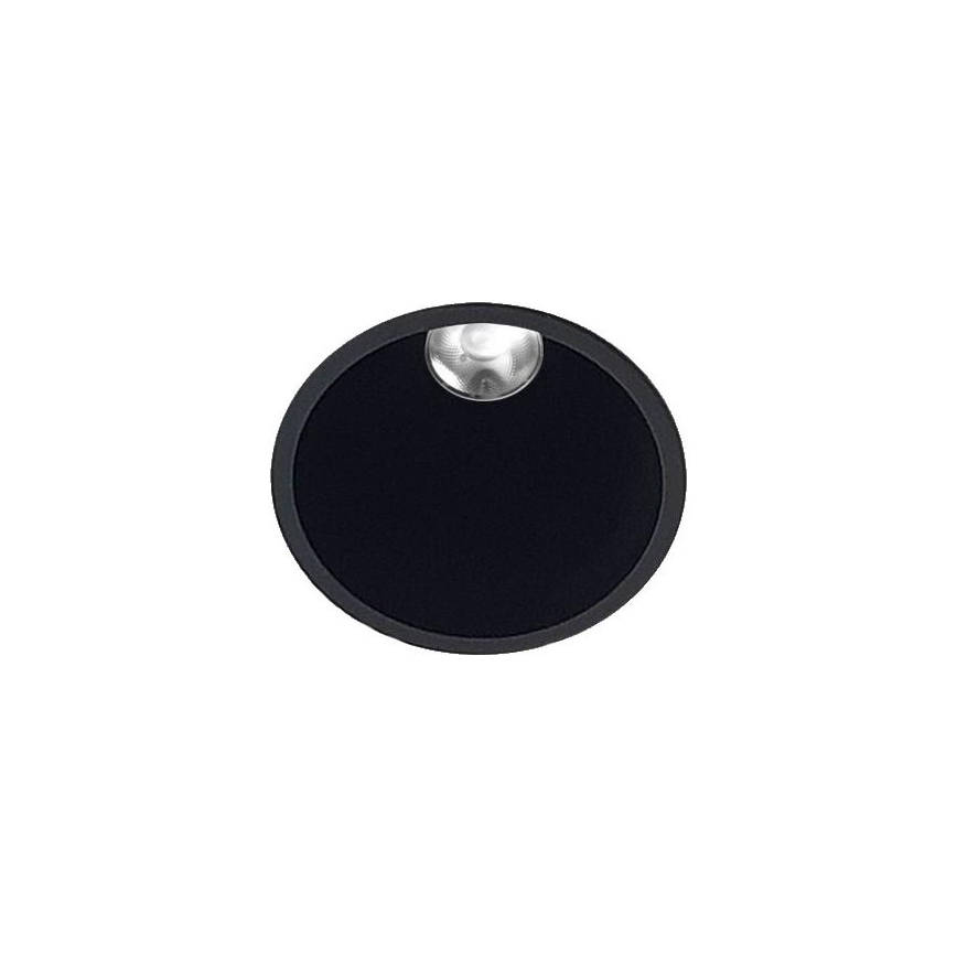 LED2 - Spot encastrable de salle de bain ZERO LED/10W/230V 4000K CRI 95 IP43 noir d. 10,9 cm