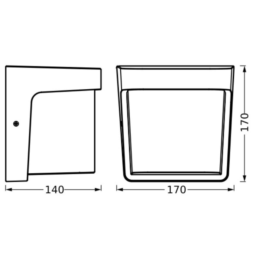 Ledvance - Applique murale extérieure ENDURA STYLE IHSAN LED/11W/230V IP65