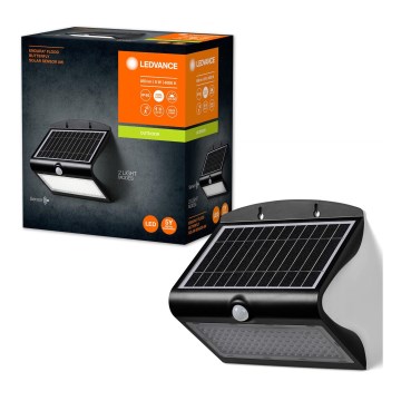 Ledvance - Applique murale solaire avec détecteur BUTTERFLY LED/8W/3,7V IP65