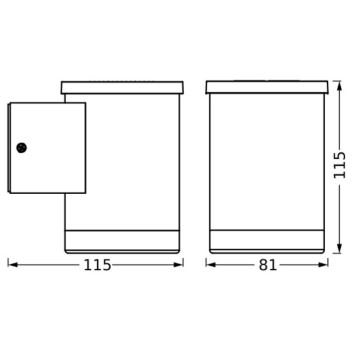 Ledvance - Applique murale solaire ENDURA STYLE SOLAR LED/0,5W/2,4V IP44