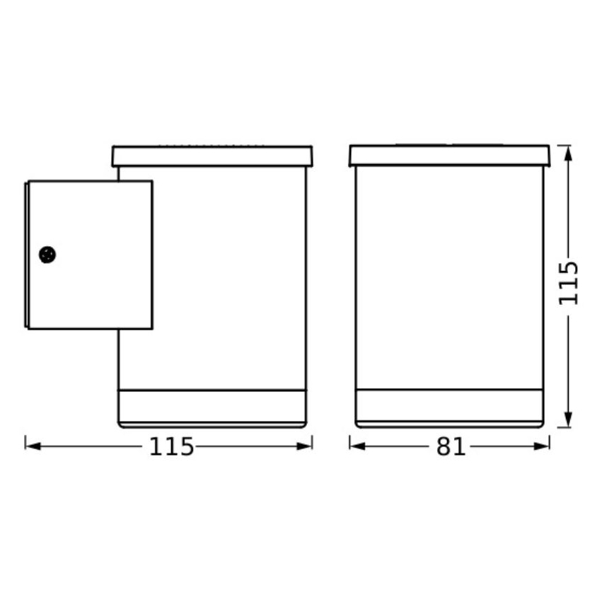 Ledvance - Applique murale solaire ENDURA STYLE SOLAR LED/0,5W/2,4V IP44