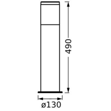 Ledvance - Lampadaire extérieur EBRO 1xE27/20W/230V IP44