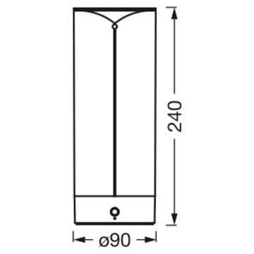 Ledvance - Lampe de table tactile LED à intensité variable DECOR FILAMENT LED/1,2W/5V 1000 mAh