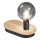 Ledvance - Lampe de table tactile avec USB connector DECOR WOOD 1xE27/8W/230V figuier caoutchouc