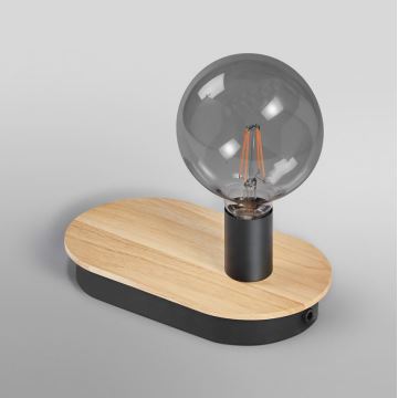 Ledvance - Lampe de table tactile avec USB connector DECOR WOOD 1xE27/8W/230V figuier caoutchouc