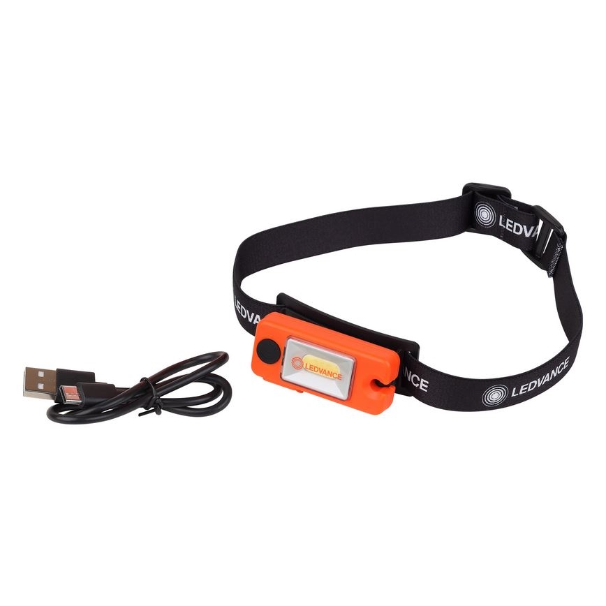 Ledvance - Lampe frontale LED rechargeable FLASHLIGHT LED/1,3W/5V 250mAh