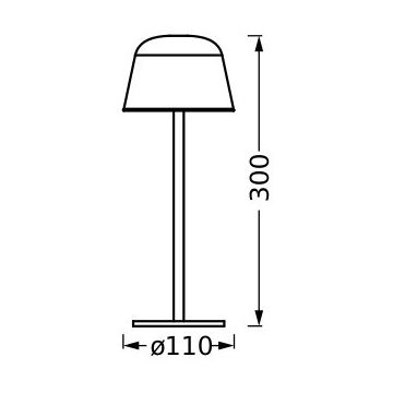 Ledvance - Lampe rechargeable extérieure à intensité variable TABLE LED/2,5W/5V IP54 rouge