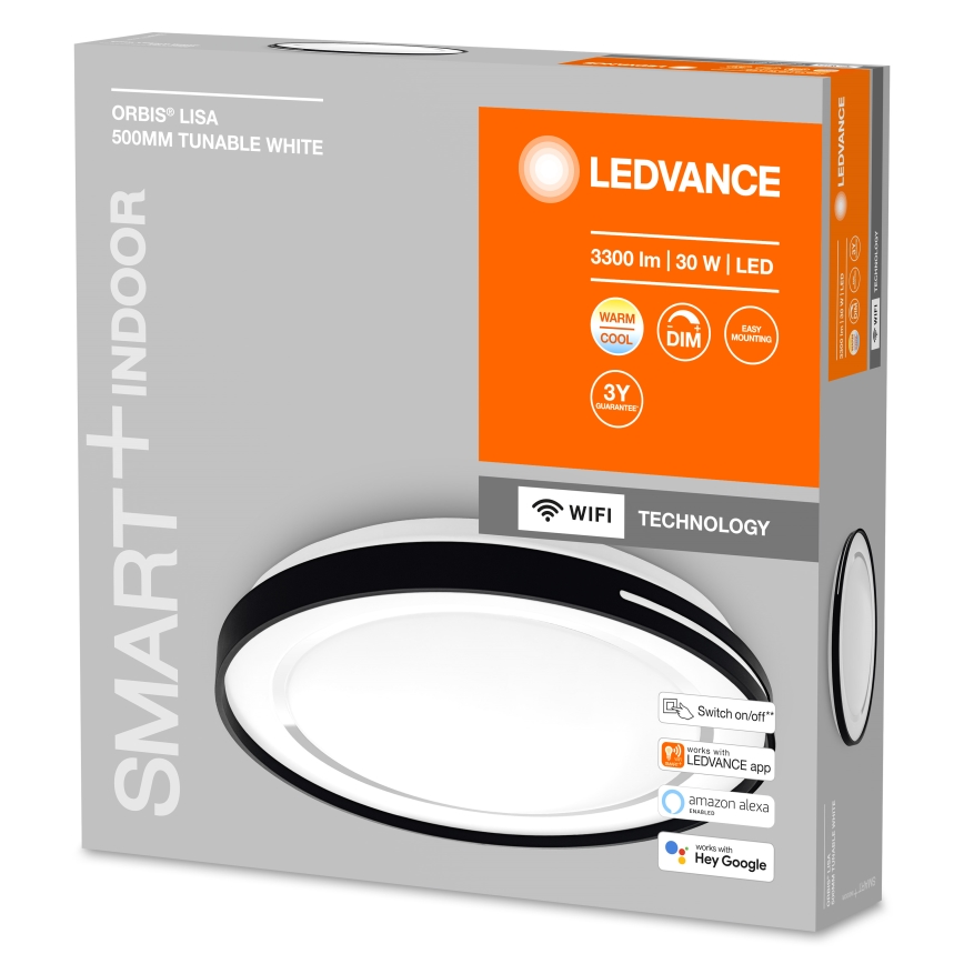 Ledvance - Plafonnier à intensité variable SMART+ ORBIS LED/30W/230V Wi-Fi