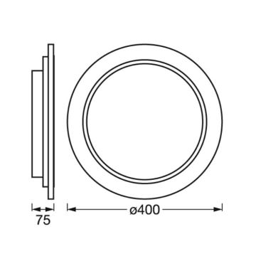 Ledvance - Plafonnier à intensité variable SMART+ ORBIS WOOD LED/24W/230V 2700-6500K chêne Wi-Fi